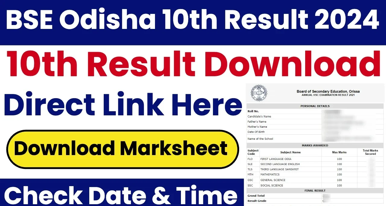 BSE Odisha Matric (10th) Result 2024 To Be Released Shortly at bseodisha.ac.in