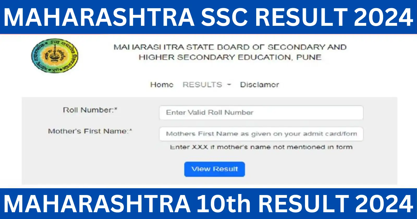 Maharashtra SSC 10th Result 2024 | MSBSHSE release scorecard at mahresult.nic.in