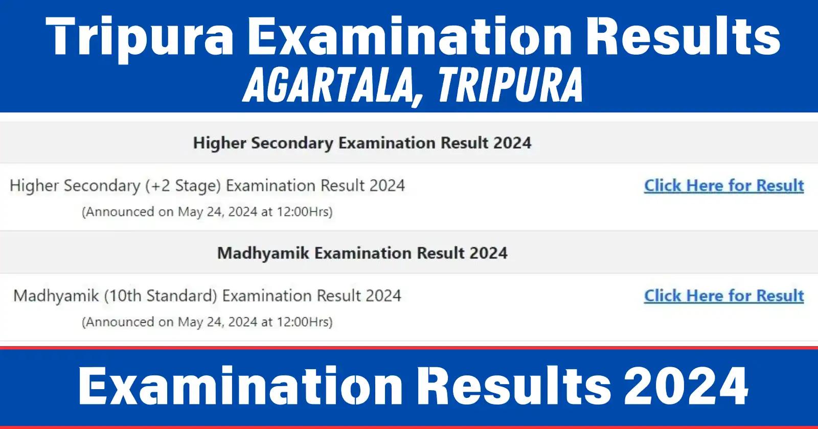 TBSE 10th Result 2024 is Declared at tbresults.tripura.gov.in, Check Tripura Madhyamik Result 2024
